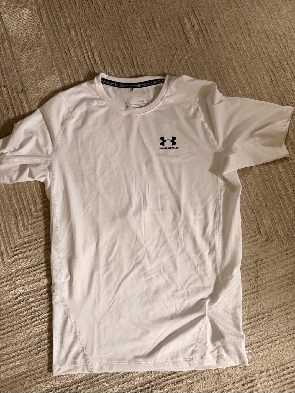 Under Armour Compression Heat Gear T Shirt Men’s XL White